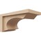 Ekena Millwork 5"W x 10"D x 5"H Wide Emerson Rough Cedar Woodgrain TimberThane Corbel, Primed Tan CORUR05X10X05EMRRCPR - alternate 1
